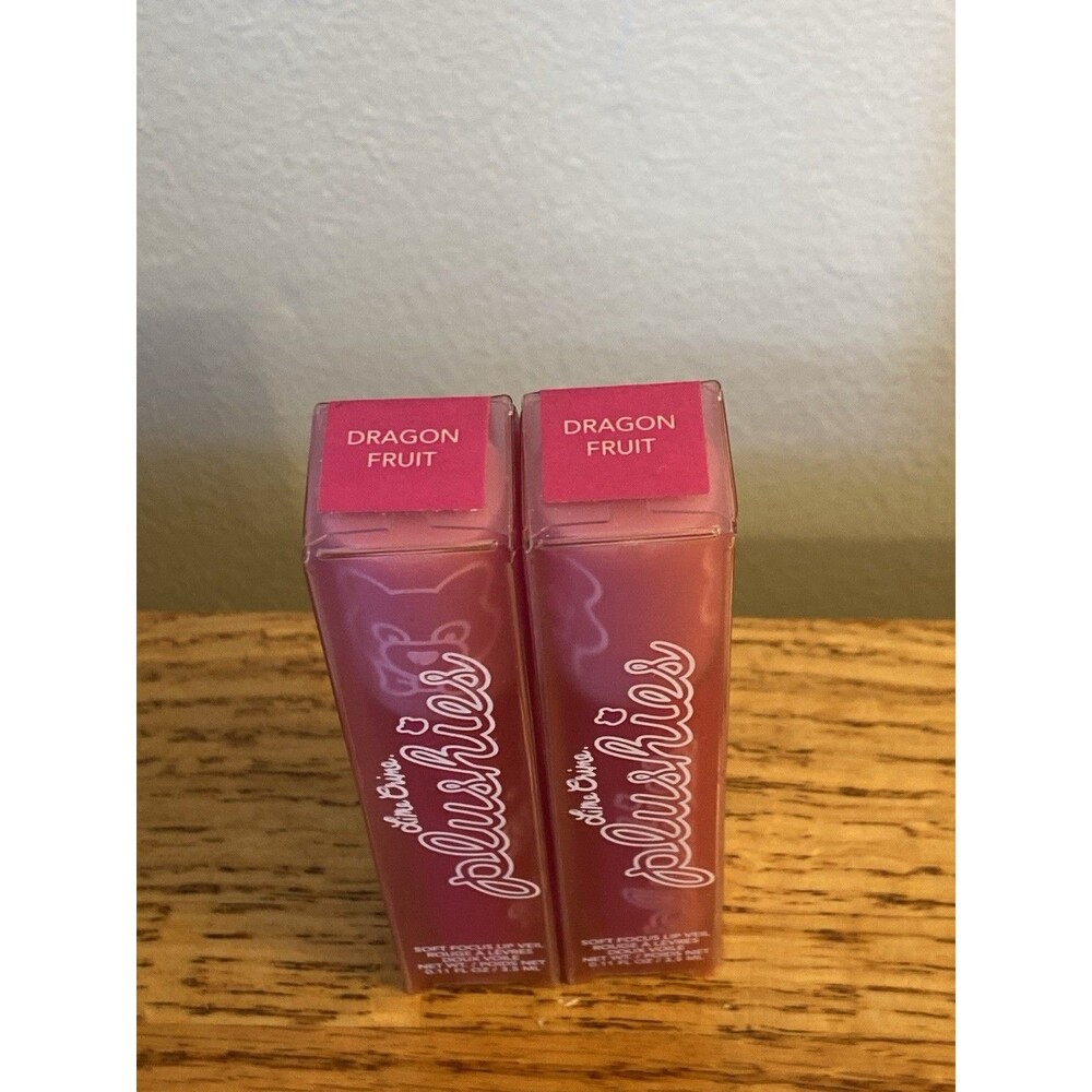 (2) Lime Crime Plushies DRAGON FRUIT Soft Focus Lip Veil Liquid Lipstick New - Picture 3 of 4